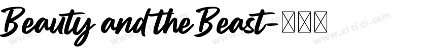 Beauty and the Beast字体转换 Beauty and the Beast字体转换